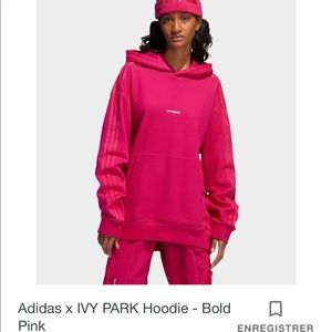 Bold Pink Adidas Ivy Park Cargo Hoodie 